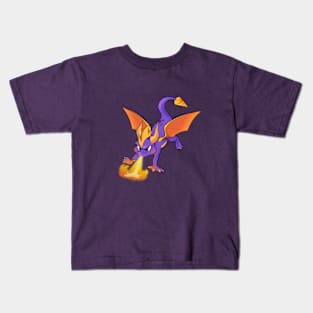 Purple Dragon Fire! Kids T-Shirt